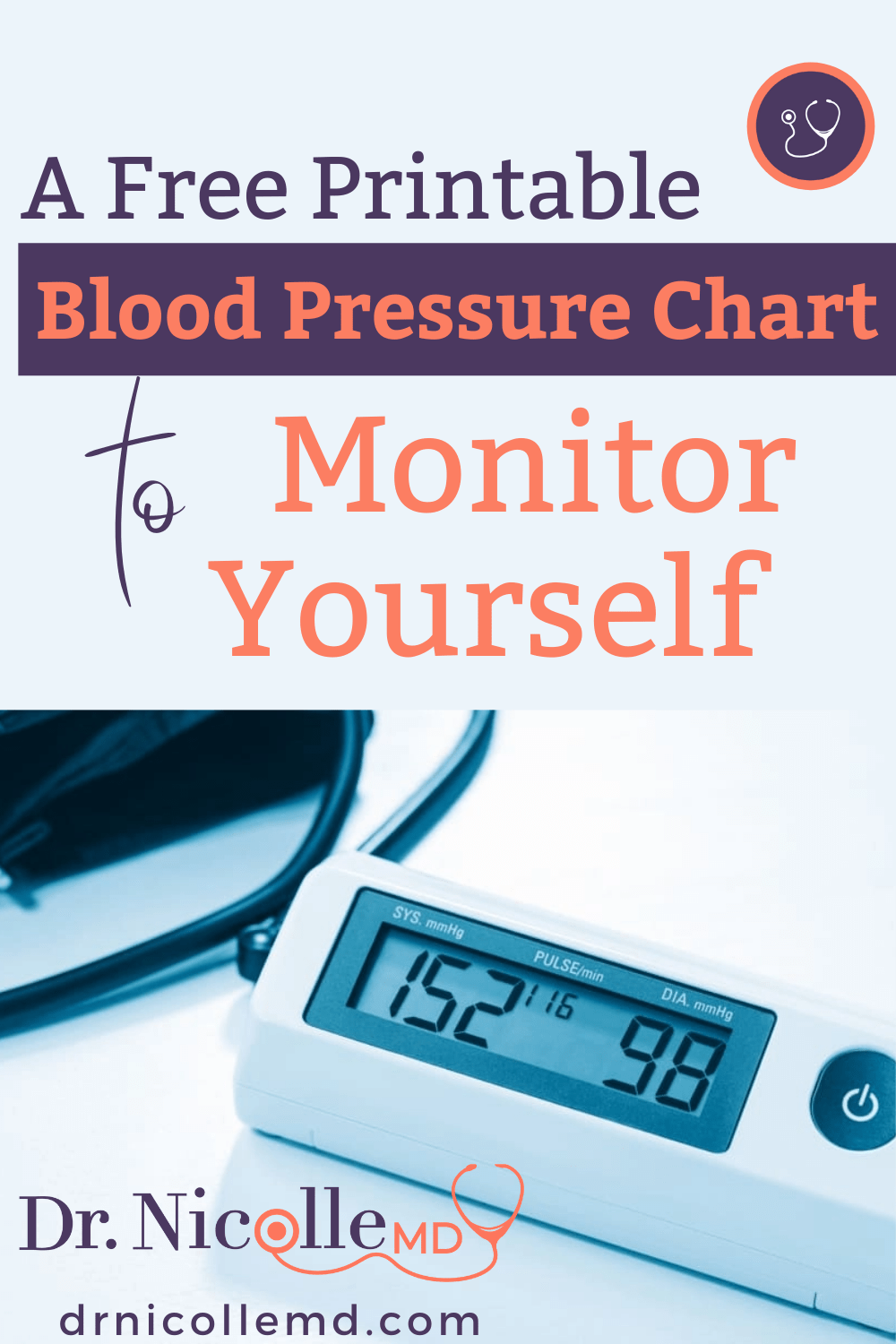 A Free Printable Blood Pressure Chart to Monitor Yourself