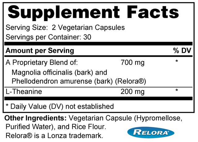 Supplement facts forStress Balance